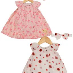 Creative Kids Infant Girls Pack Of 2 Mickey Mouse Printed A-Line Romper Dress-picture-48