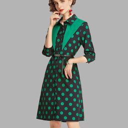 JC Collection Women Green Shirt Dress-image-25