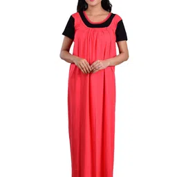 DUI KONNA Round Neck Maxi Nightdress-image-97