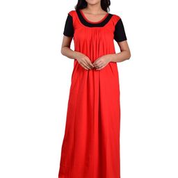 DUI KONNA Round Neck Maxi Nightdress-image-18