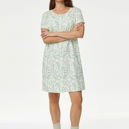 Marks & Spencer Printed T-shirt Nightdress-image-52