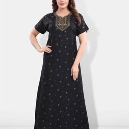 Be You Floral Printed Maxi Nightdress-picture-16