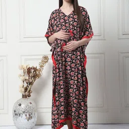 Secret Wish Printed Maxi Nightdress-image-40