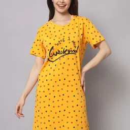 SEPHANI Printed Pure Cotton Nightdress-image-41