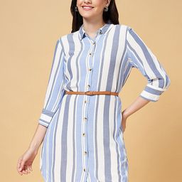 Honey by Pantaloons Striped Shirt Dress-image-69