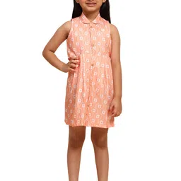 BAESD Floral Print Linen Shirt Dress-image-80