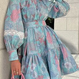 StyleCast Floral Printed Shirt Dress-image-55