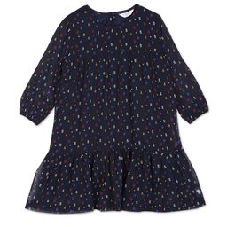 U.S. Polo Assn. Kids Girls Typography Printed Puff Sleeves Pure Cotton A-Line Dress-image-51