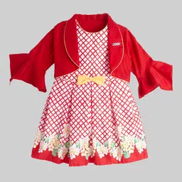 The Magic Wand White & Red Checked Dress-image-97