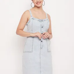 Madame Shoulder Strap A-Line Dress-image-52
