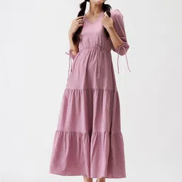 AASK Tiered Fit and Flare Midi Dress-image-30
