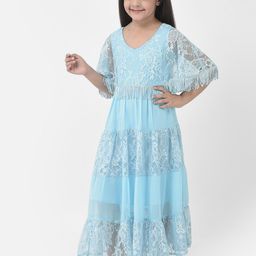 Eavan Girls Flared Sleeve Net Maxi Dress-image-65