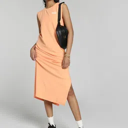 Puma Sleeveless Cotton Knitted Maxi Dress-image-11