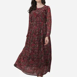 Fashion2wear Paisley Printed Maxi Dress-image-29