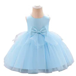 StyleCast Girls Blue Round neck Sleeveless Fit & Flare Maxi Dress-image-63