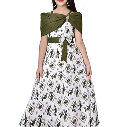BAESD Floral Printed Denim Maxi Dress-image-22