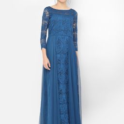 Eavan Teal Lace Maxi Dress-picture-5