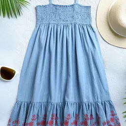 ZIP ZAP ZOOP Denim Empire Maxi Dress-image-40