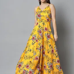 emeros Floral Printed Crepe Wrap-Style Maxi Dress-picture-14