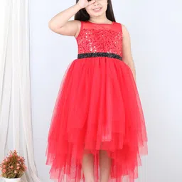 Toy Balloon kids Girls Embellished Sequined Fit & Flare Maxi Dress-picture-24