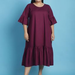 theRebelinme Women Plus Size A-Line Midi Dress-picture-18
