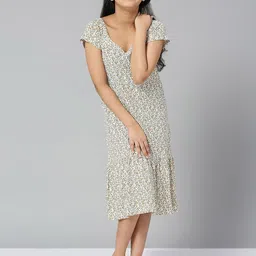 JUSTICE Girls Floral Print A-Line Midi Dress-picture-14