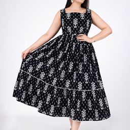Mintmarie Women Ethnic Motifs Print Fit & Flare Dress-image-23