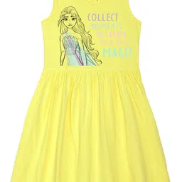 Disney by Wear Your Mind Yellow Pure Cotton Dress-picture-7