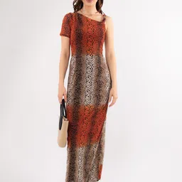 Stylecast X Hersheinbox Animal Print Sheath Maxi Dress-picture-8