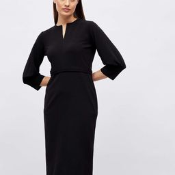 SALT ATTIRE Notched Neck Sheath Dress-image-19