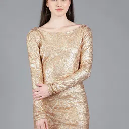Amagyaa Embellished Net Sheath Mini Dress-picture-15