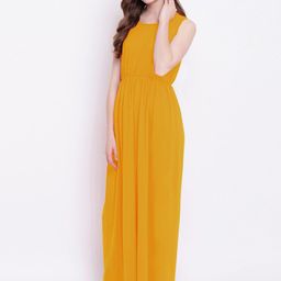 A.T.U.N. Sleeveless Fit & Flare Maxi Cotton Dress-image-5