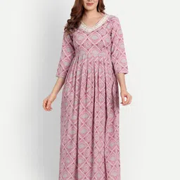 githaan Floral Printed Maxi Fit & Flare Dress-picture-23