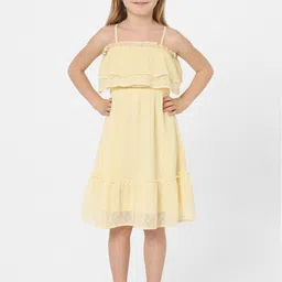 KIDS ONLY Girls Yellow Layered Dress-picture-43