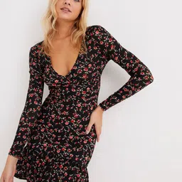 Cool & Sexy Floral Printed Sheath Mini Dress-image-76