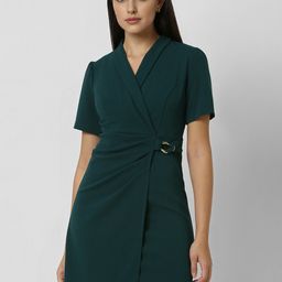 Van Heusen Woman V-Neck Puff Sleeve Wrap Dress-image-92