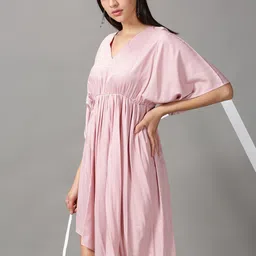 SHOWOFF Pink Empire Dress-picture-45