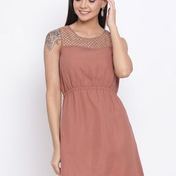 BAESD Round Neck Embellished A-line Dress-picture-57