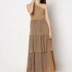 Vero Moda One Shoulder Tiered Maxi Dress-image-87