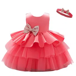 StyleCast Girls Fuchsia Layered Balloon Fit and Flare Mini Dress-12