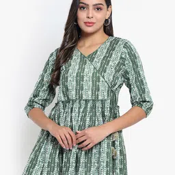 Indietoga Women Hand Block Printed Pure Cotton Dress-picture-18