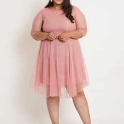 U&F Women Plus Size Net Dress-picture-15