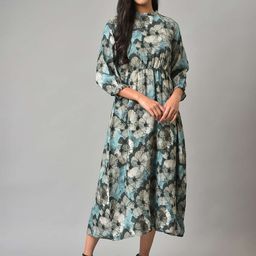 W Floral Midi Cotton Dress-image-53