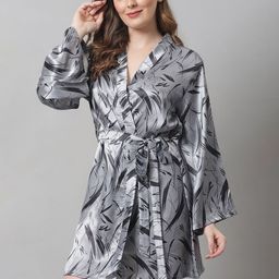 Xivir Printed Robe With Belt-image-84
