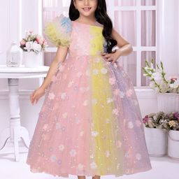 Tiny Kingdom Floral Net Maxi Dress-picture-7
