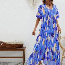 JC Mode A-Line Abstract Printed Maxi Dress-image-12