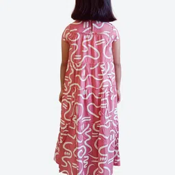 ShilpShakti Ethnic Motifs Print A-Line Midi Dress image 5