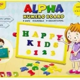 Educational Alpha and Numbers Reading and Writing Board (2 in 1) Learning Toys-19