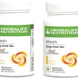 Afresh Energy Drink Mix Lemon and Ginger Flavor 50 GM in Pack of 2 Energy Drink-3