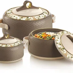 Coral Pack of 3 Thermoware Casserole Set-image-70